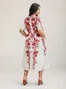 Bohemian Floral Print Stretchy Waist Maxi Dress sold by Bloomchic