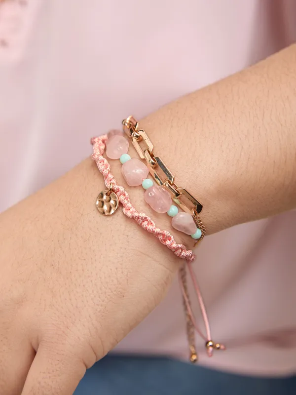 Multiple Natural Stone Bracelets sold by Bloomchic