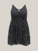 Polka Dots Mesh Ruffled Swim Dress sold by Bloomchic