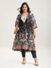 Romantic Floral Print Vacation Kimono Cardigan sold by Bloomchic