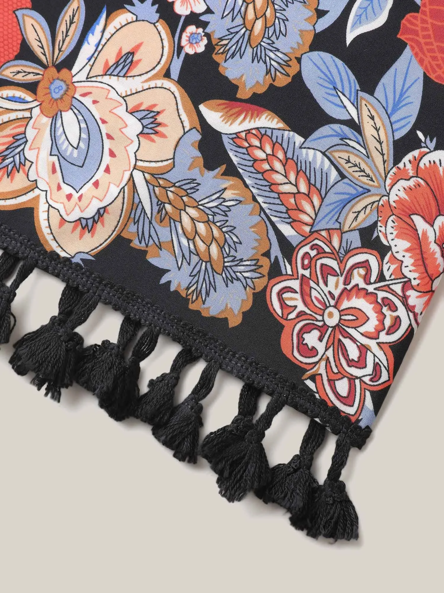 Romantic Floral Print Vacation Kimono Cardigan sold by Bloomchic product image thumbnail 5