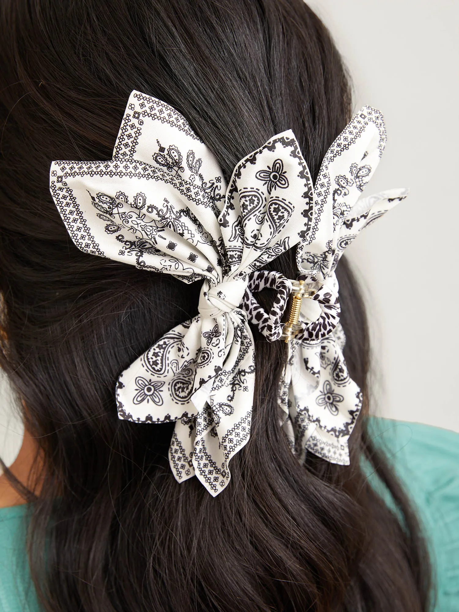 Woven Boho Print Hair Clip sold by Bloomchic product image thumbnail 3