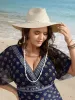Shell Detail Curved Brim Vacation Hat sold by Bloomchic
