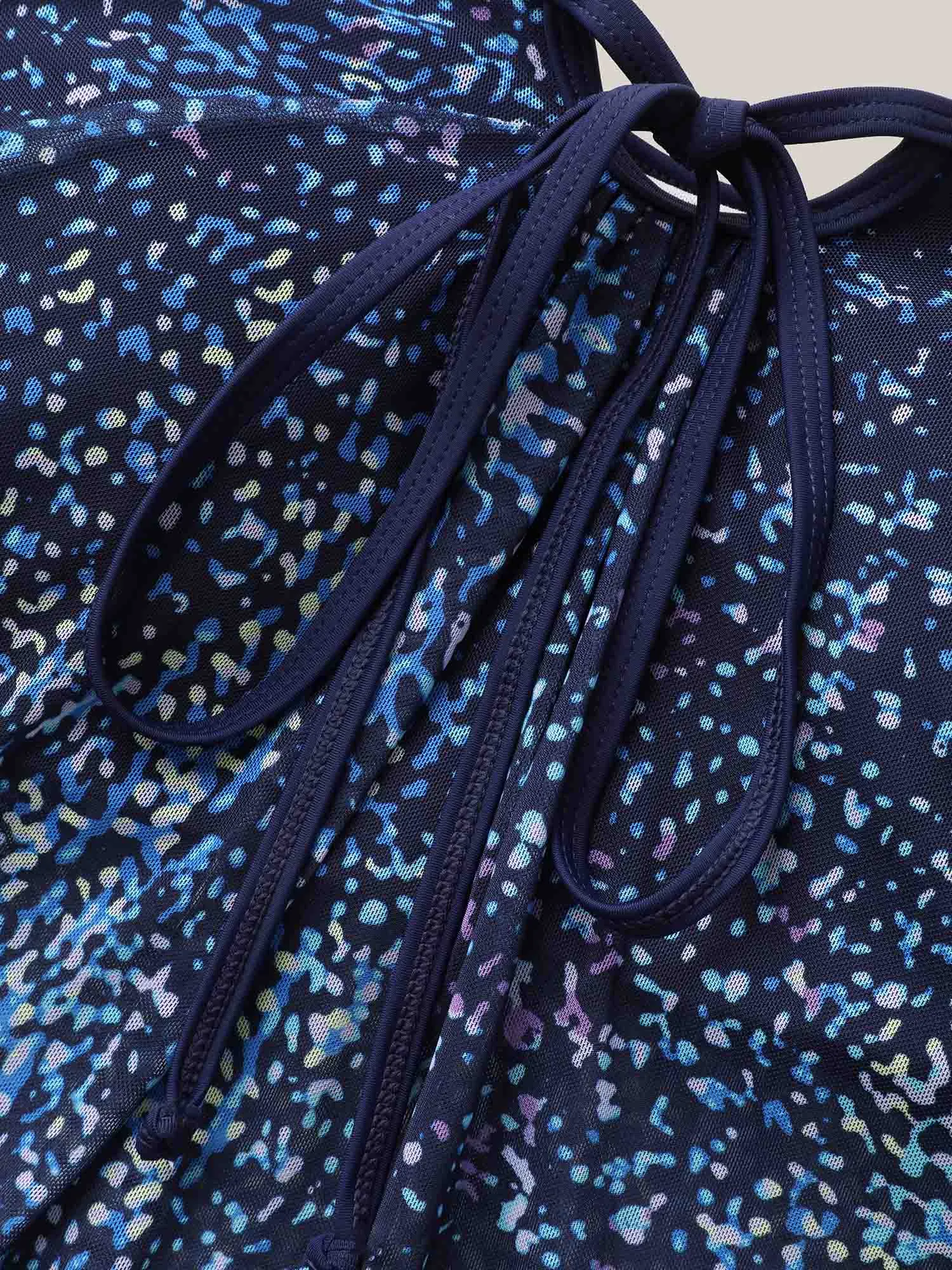 Ombre Gradient Neck Tie Swim Top sold by Bloomchic product image thumbnail 5