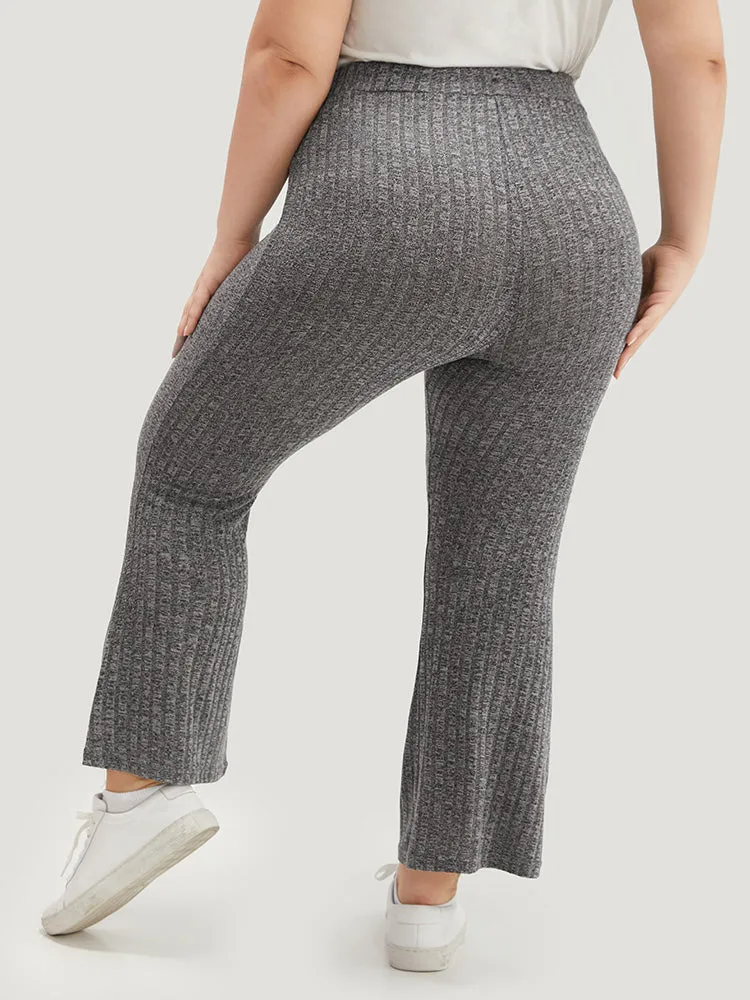 Rib Knit Bowknot Flare Leg Sweatpants sold by Bloomchic product image thumbnail 4