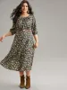 Ditsy Floral Elastic Waist Pleated Dress sold by Bloomchic