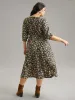 Ditsy Floral Elastic Waist Pleated Dress sold by Bloomchic