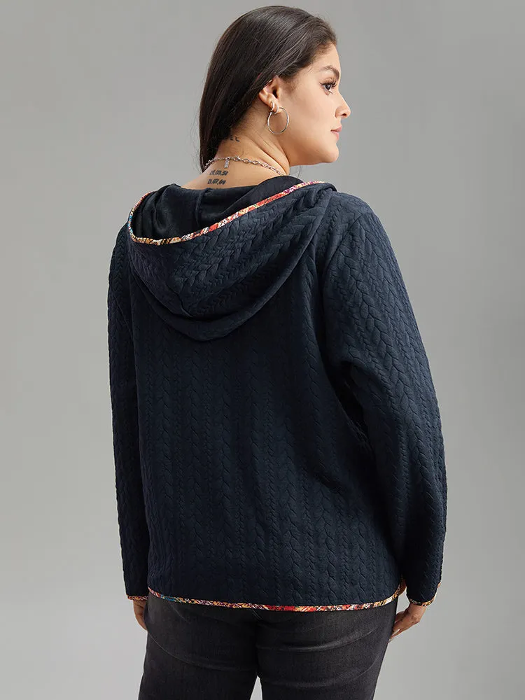 Texture Pocket Patchwork Button Detail Jacket sold by Bloomchic product image thumbnail 2