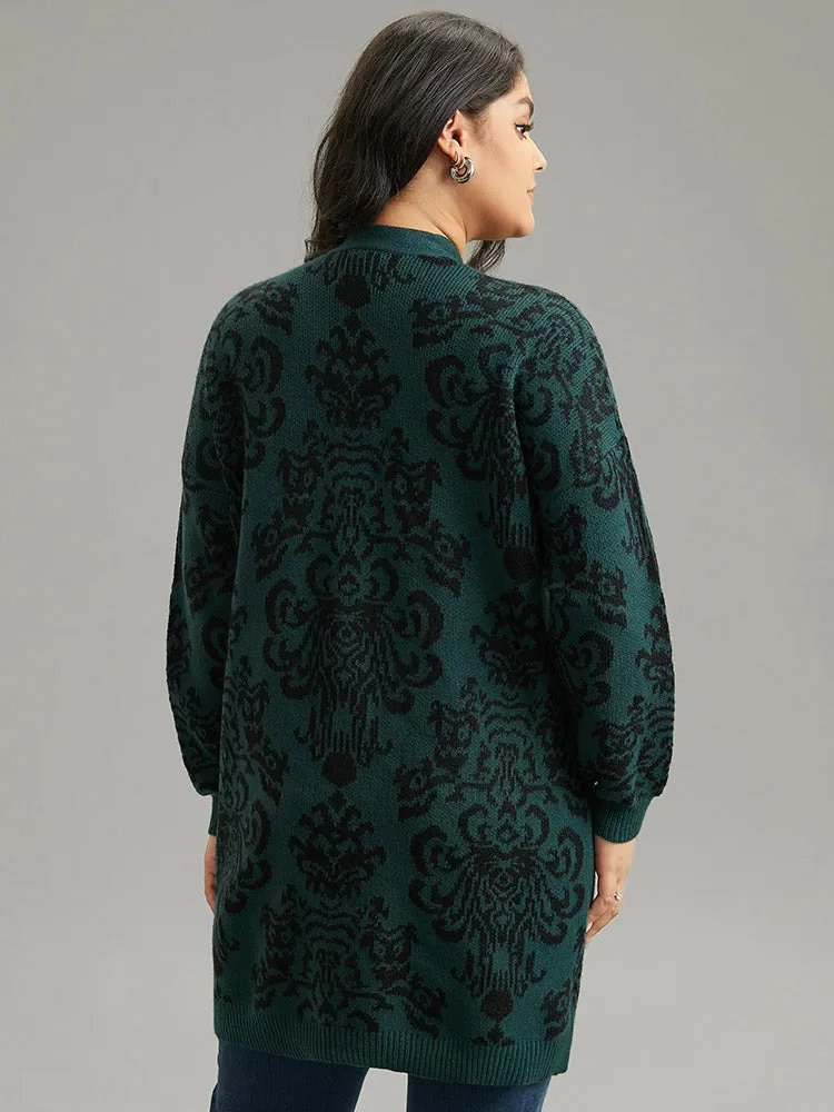 Supersoft Essentials Floral Pocket Contrast Cardigan sold by Bloomchic product image thumbnail 2