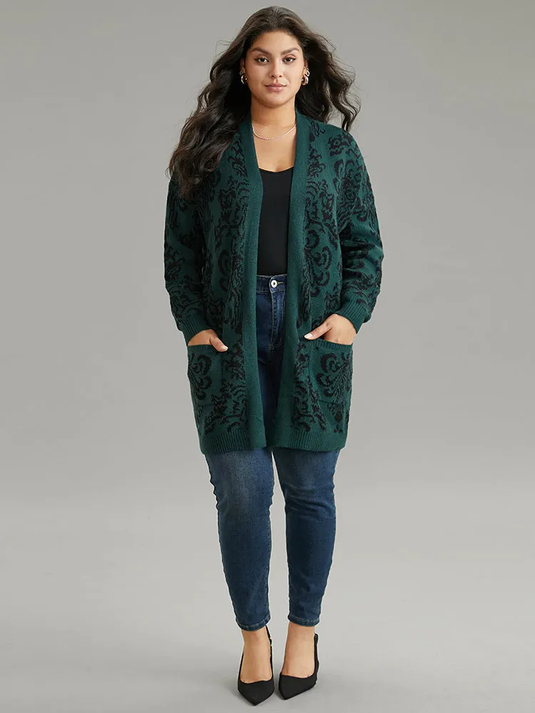 Supersoft Essentials Floral Pocket Contrast Cardigan sold by Bloomchic product image thumbnail 5