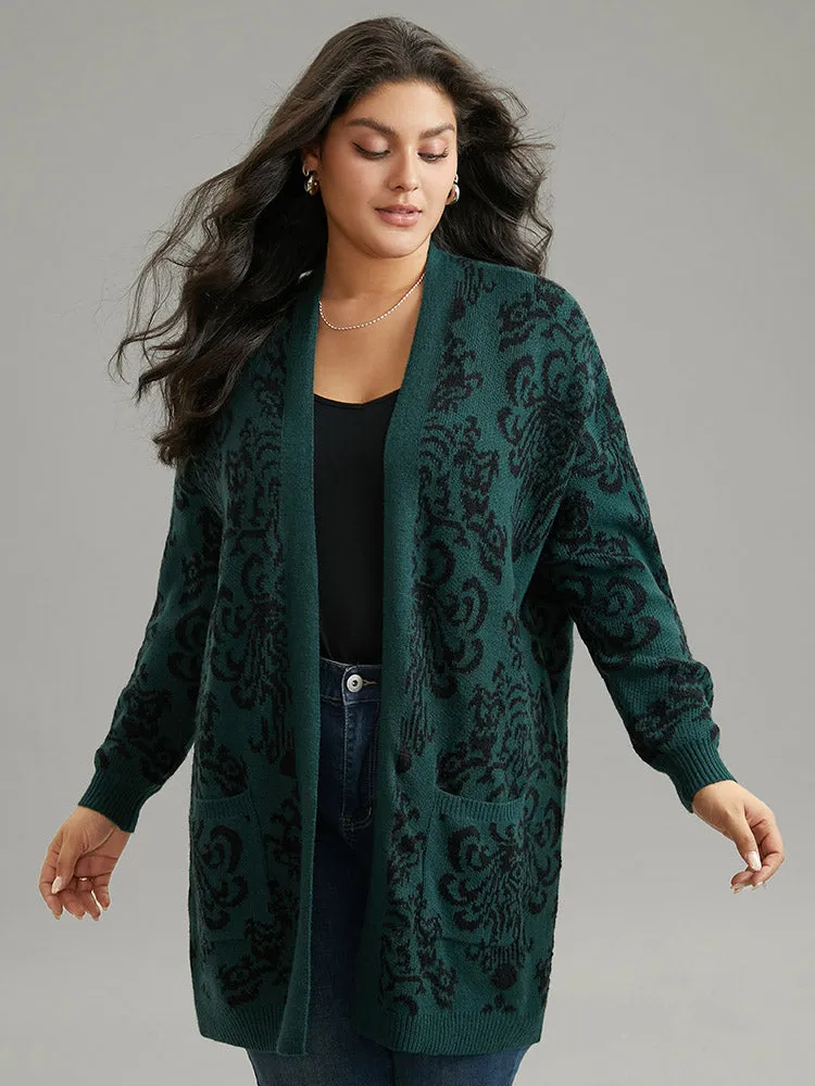 Supersoft Essentials Floral Pocket Contrast Cardigan sold by Bloomchic product image thumbnail 4