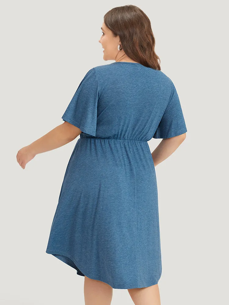 Supersoft Essentials Floral Embroidered Pocket Elastic Waist Dress sold by Bloomchic product image thumbnail 3