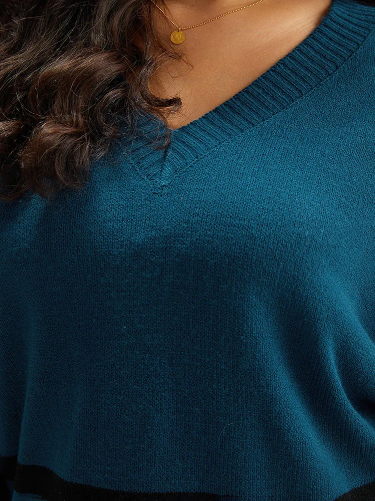 Striped Bell Sleeve Moderately Stretchy Pullover sold by Bloomchic product image thumbnail 5