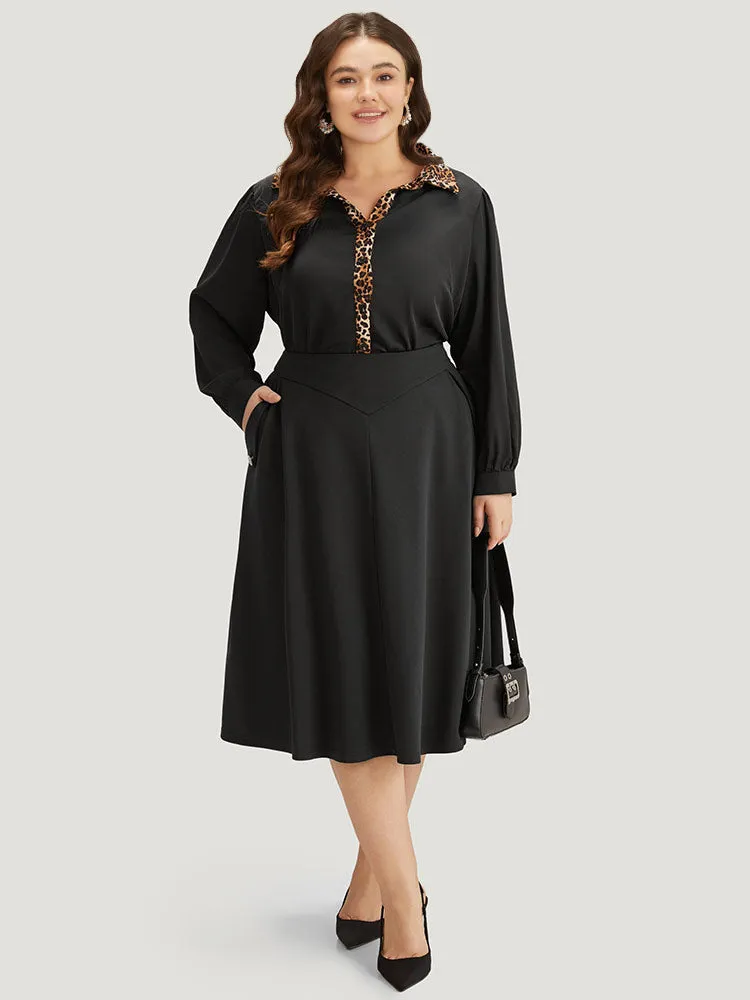 Plain Button Detail Pocket Cropped Skirt sold by Bloomchic product image thumbnail 3