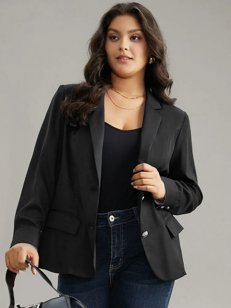 Suit Collar Button Up Flap Pocket Blazer sold by Bloomchic product image thumbnail 2