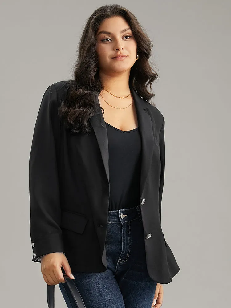 Suit Collar Button Up Flap Pocket Blazer sold by Bloomchic product image thumbnail 3