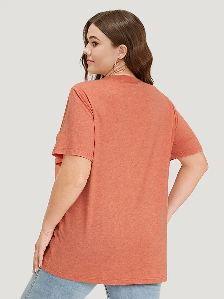 Animal & Plants Print Round Neck T-shirt sold by Bloomchic product image thumbnail 2