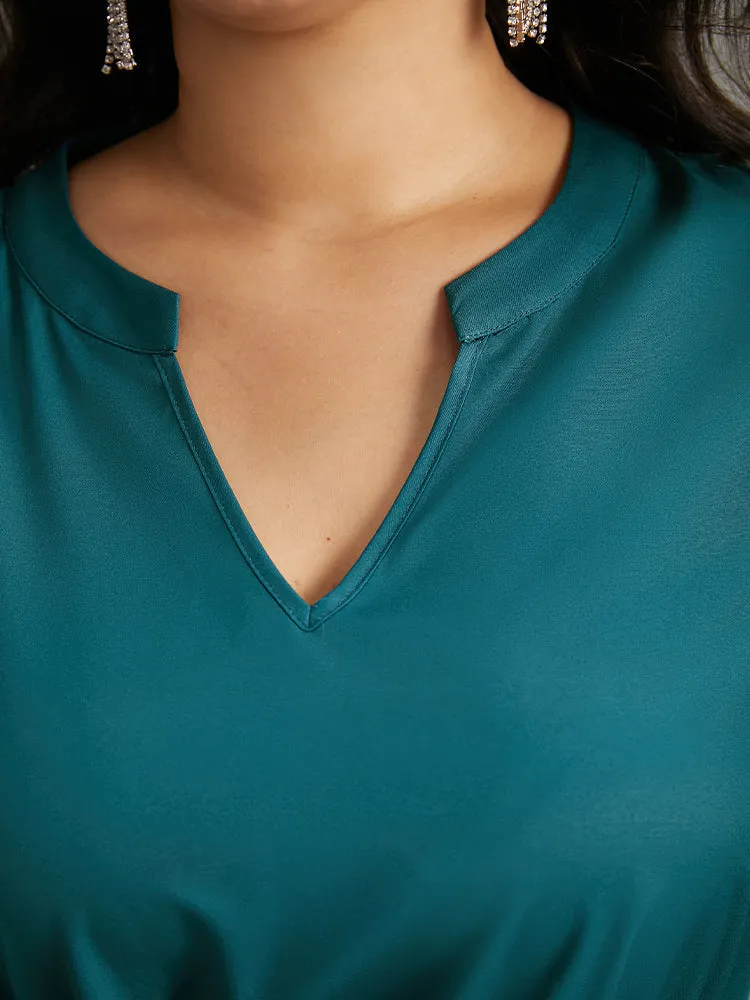 Floral Print Patchwork Bleted Pocket Dress sold by Bloomchic product image thumbnail 5