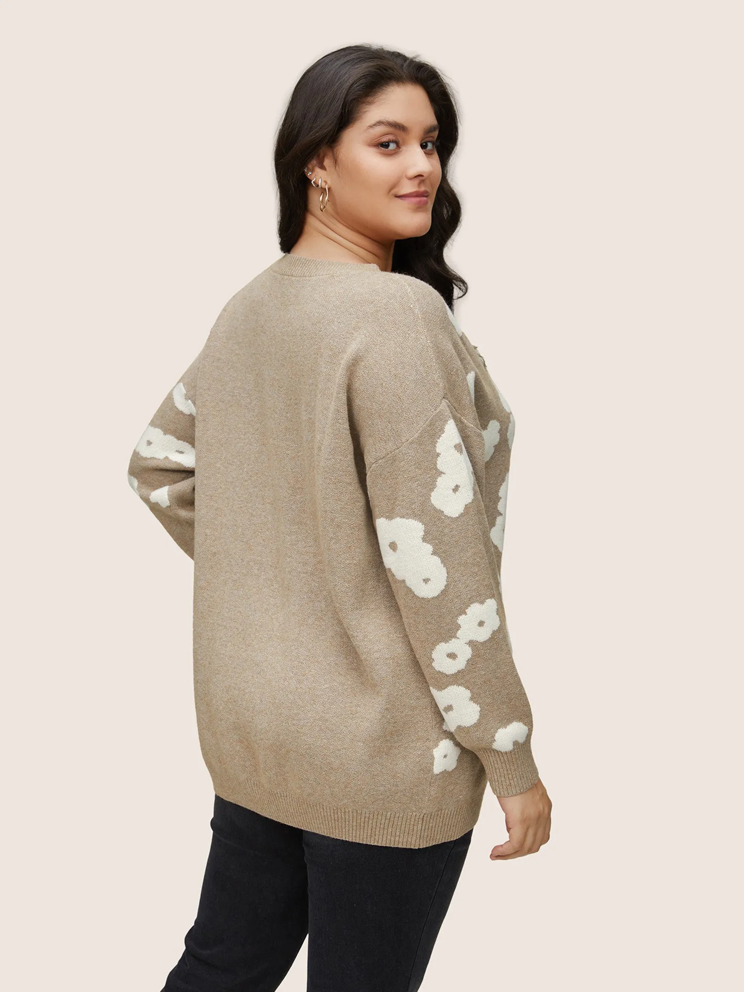 Supersoft Essentials Floral Jacquard Pullover sold by Bloomchic product image thumbnail 2