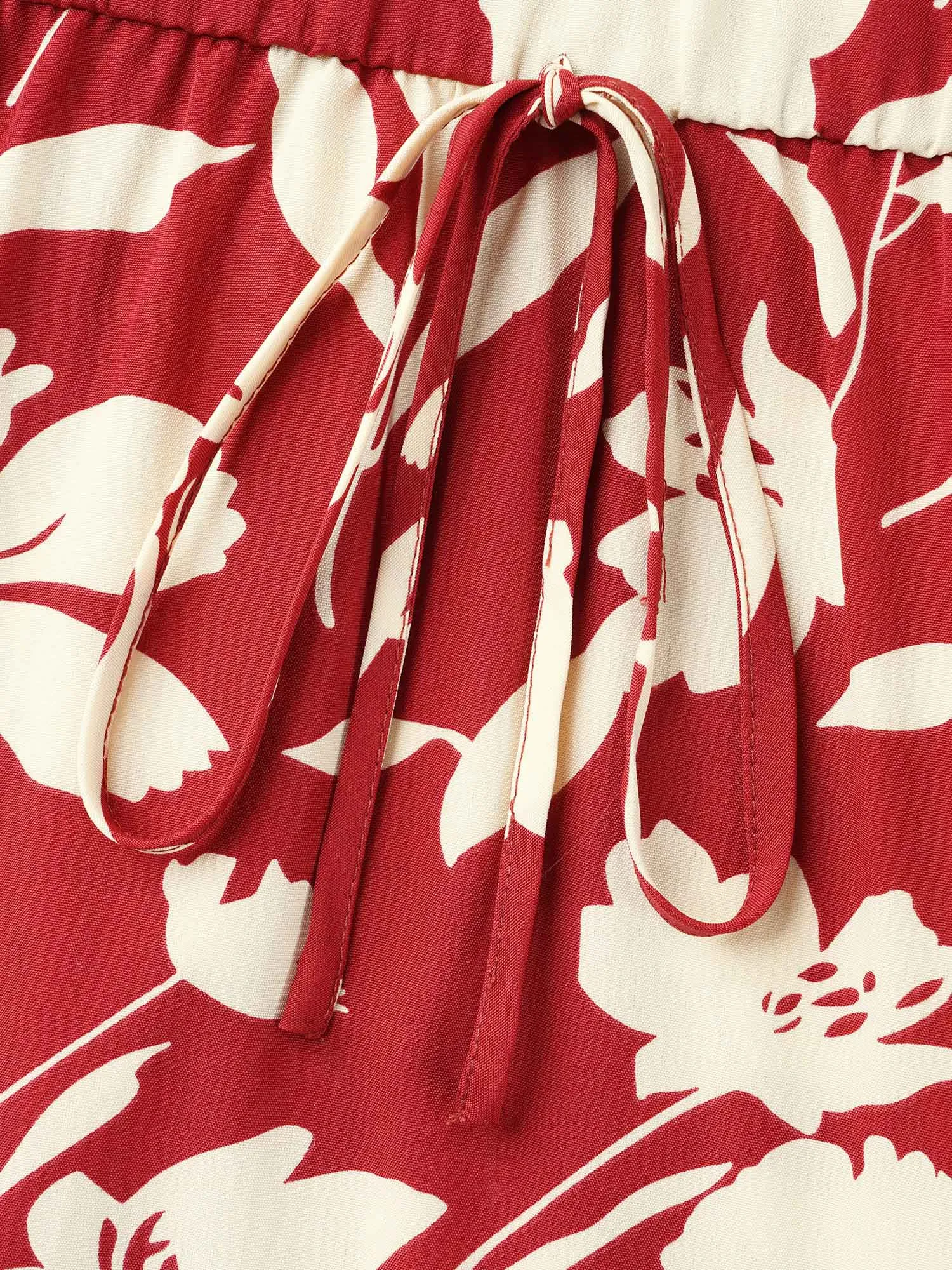 Flirty Floral Print Tied Tiered Maxi Dress sold by Bloomchic product image thumbnail 5