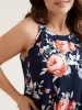 Rosy Print Halter Neck Top sold by Bloomchic