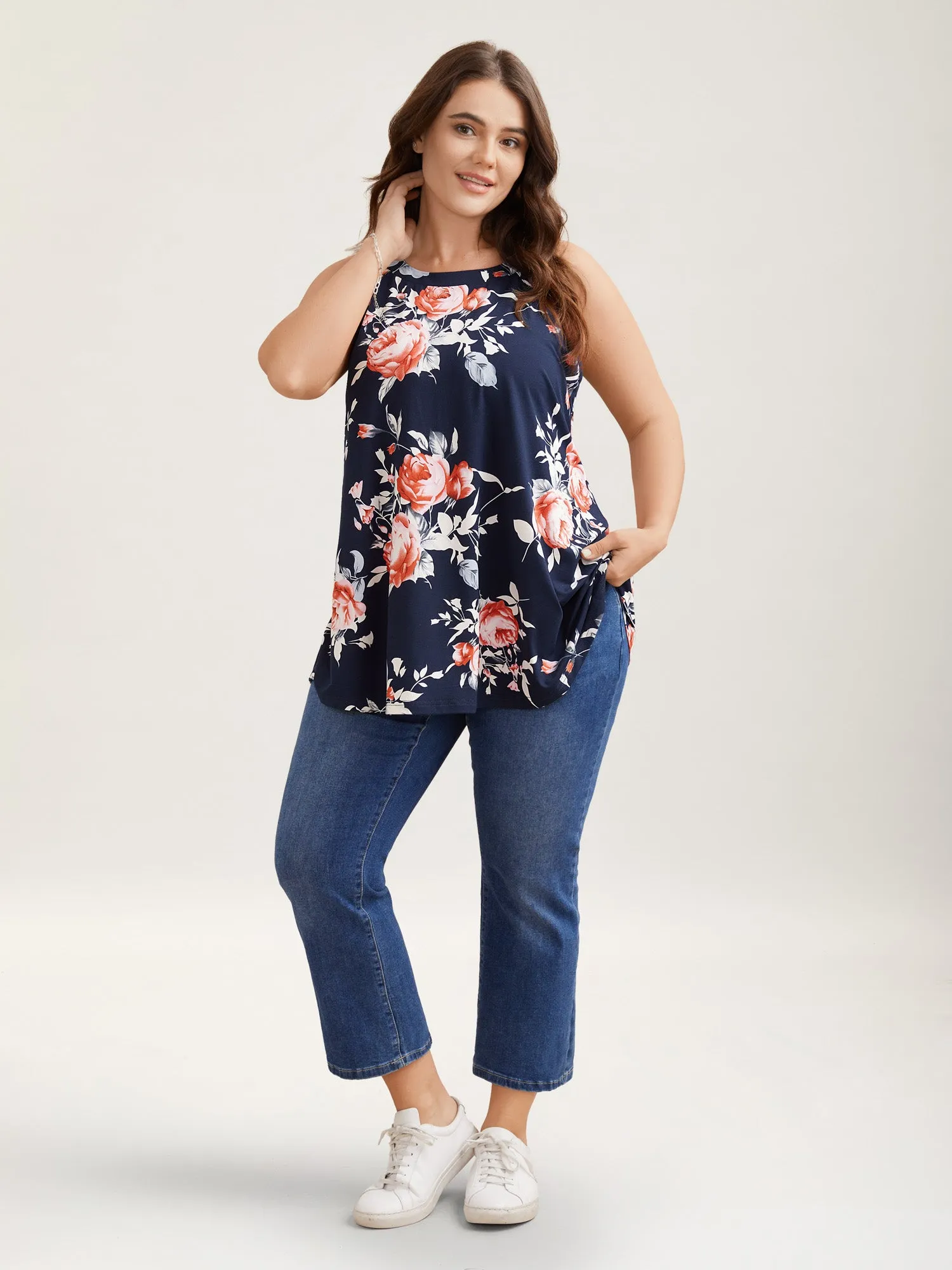 Rosy Print Halter Neck Top sold by Bloomchic product image thumbnail 4