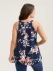 Rosy Print Halter Neck Top sold by Bloomchic