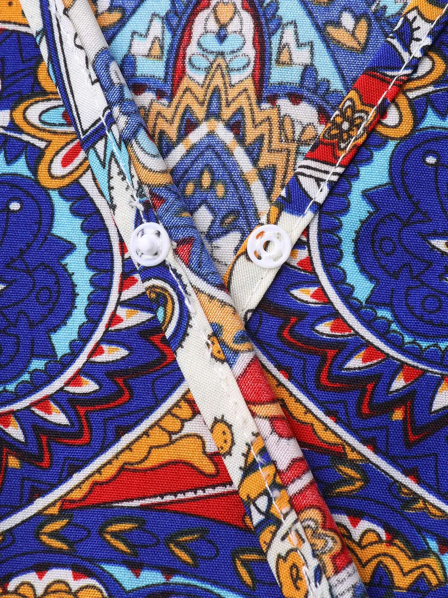 Paisley Print Pockets Surplice Neck Midi Dress sold by Bloomchic product image thumbnail 5