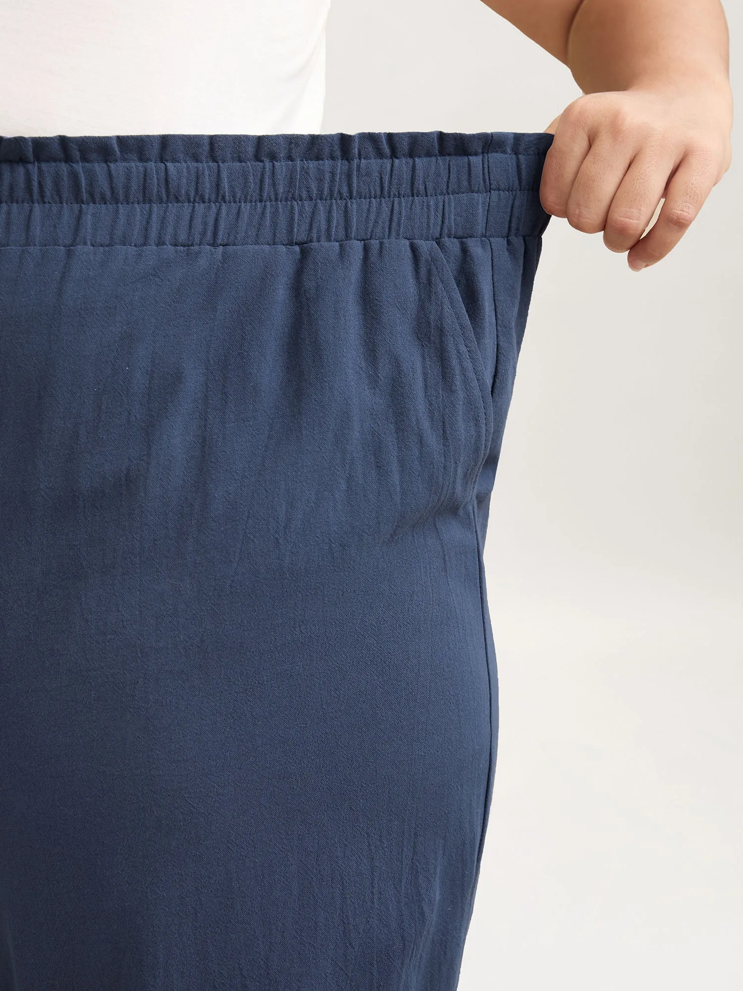 Buckle Buttons Straight-Leg Pull On Pants sold by Bloomchic product image thumbnail 4