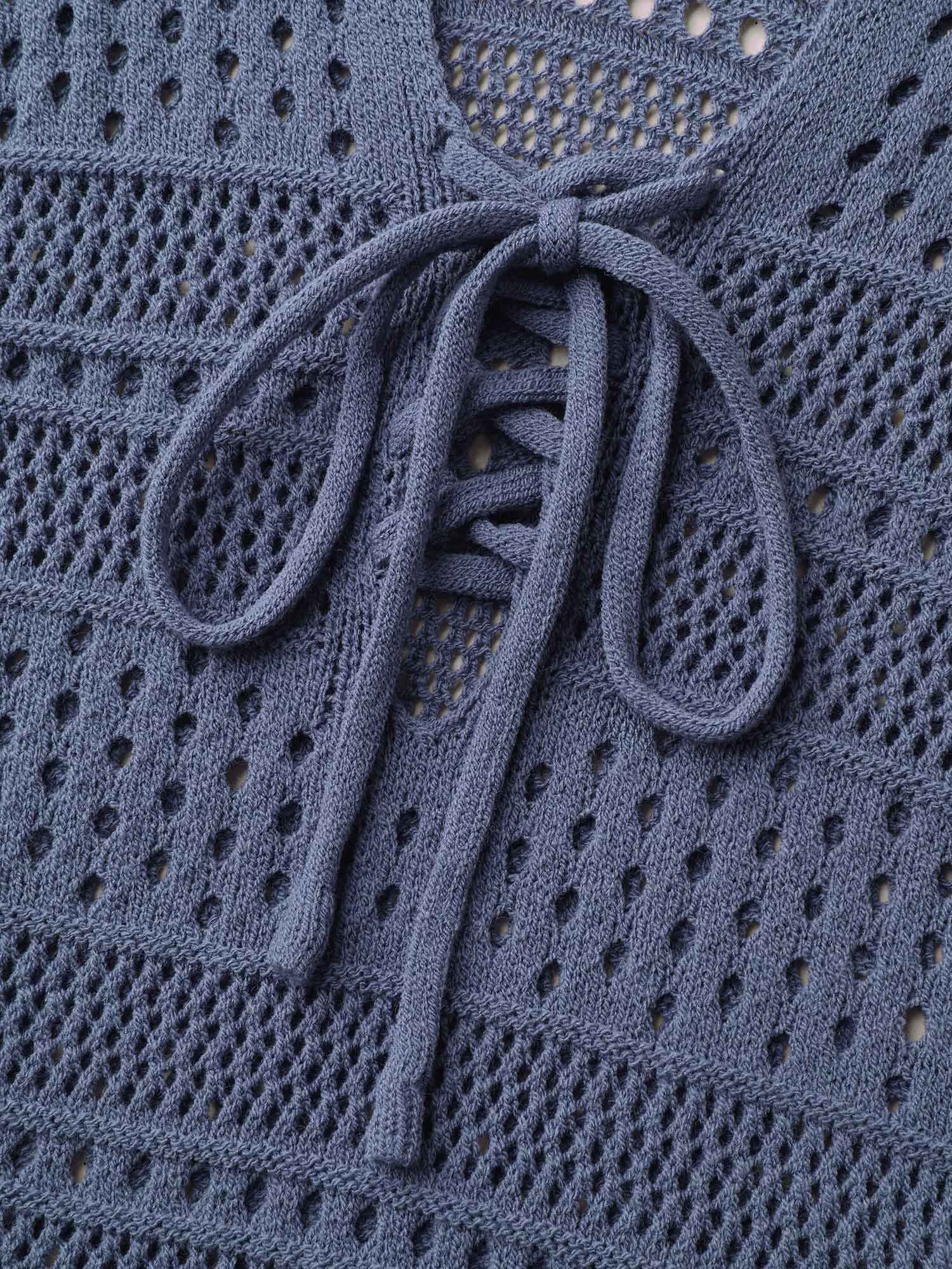 Cut-Out Tied Solid Swim Cover-Up sold by Bloomchic product image thumbnail 5