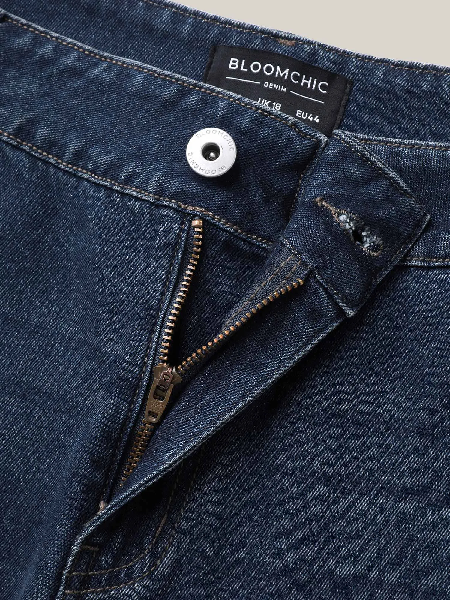 High Waist Sculpting Side Zipper Jeans sold by Bloomchic product image thumbnail 4