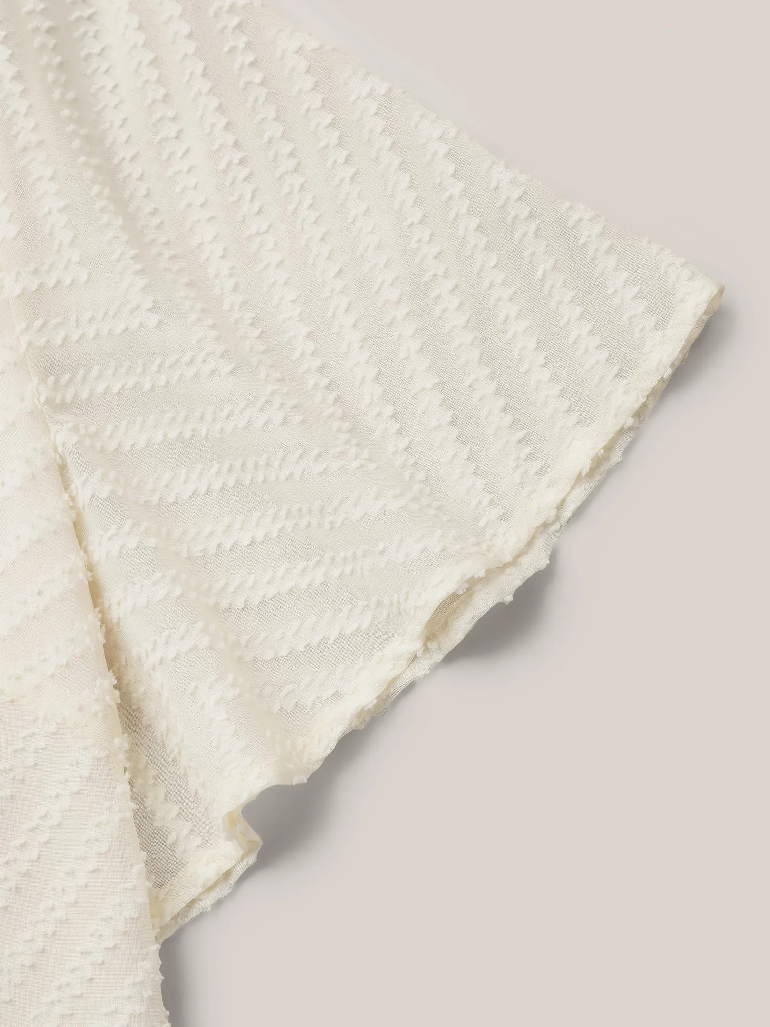 Textured Sheer Ruffled Sleeve Blouse sold by Bloomchic product image thumbnail 5