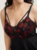 Floral Lace Spliced Neck Tie Sleep Dress sold by Bloomchic