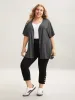 Flared Sleeve Open-Front Kimono Cardigan sold by Bloomchic