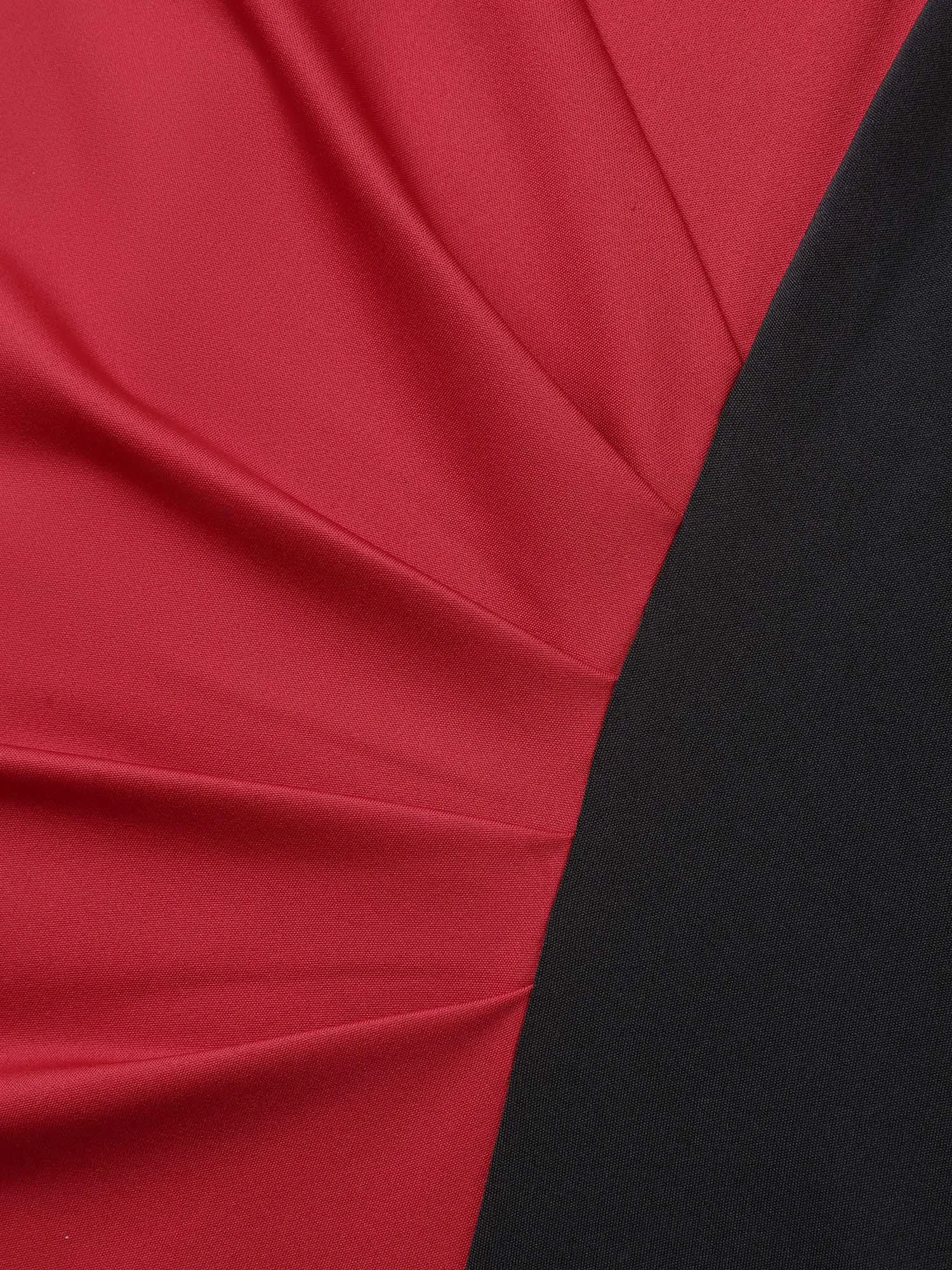 Color Block Fitted Waist Overlap Neck Dress sold by Bloomchic product image thumbnail 5