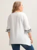 Boho Print Split Neck Relaxed Fit Blouse sold by Bloomchic
