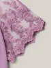 Spliced Sheer Sleeve Plain Curvy Fit Blouse sold by Bloomchic