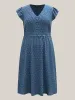 Lace Textured Spliced Pockets Midi Dress sold by Bloomchic