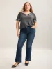 Lace Detail Relaxed Fit Plain Top sold by Bloomchic
