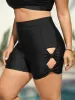 Bow Cut-Out Pockets Tight Swim Bottoms sold by Bloomchic