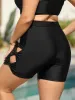 Bow Cut-Out Pockets Tight Swim Bottoms sold by Bloomchic