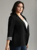 Suit Collar Striped Patchwork Blazer sold by Bloomchic