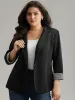 Suit Collar Striped Patchwork Blazer sold by Bloomchic