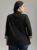 Suit Collar Striped Patchwork Blazer sold by Bloomchic