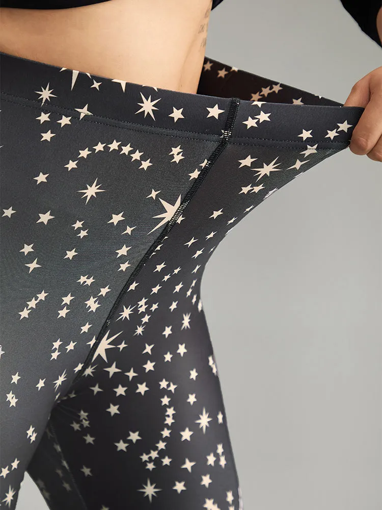 Star Print High Rise Skinny Leggings sold by Bloomchic product image thumbnail 5
