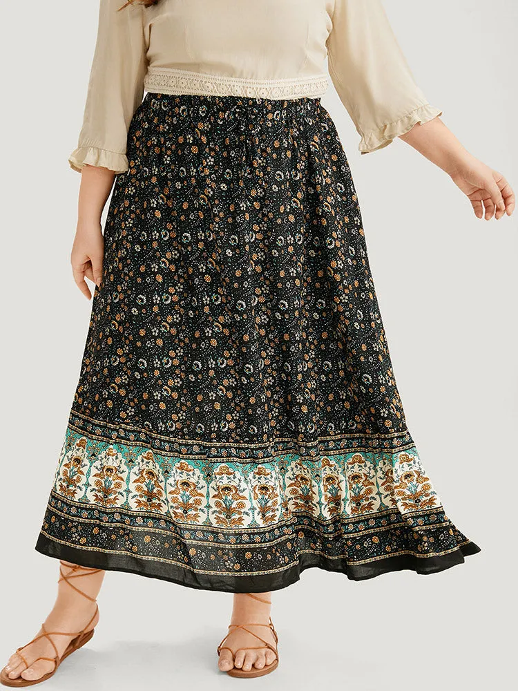 Boho Print Woven Skirt sold by Bloomchic product image thumbnail 3
