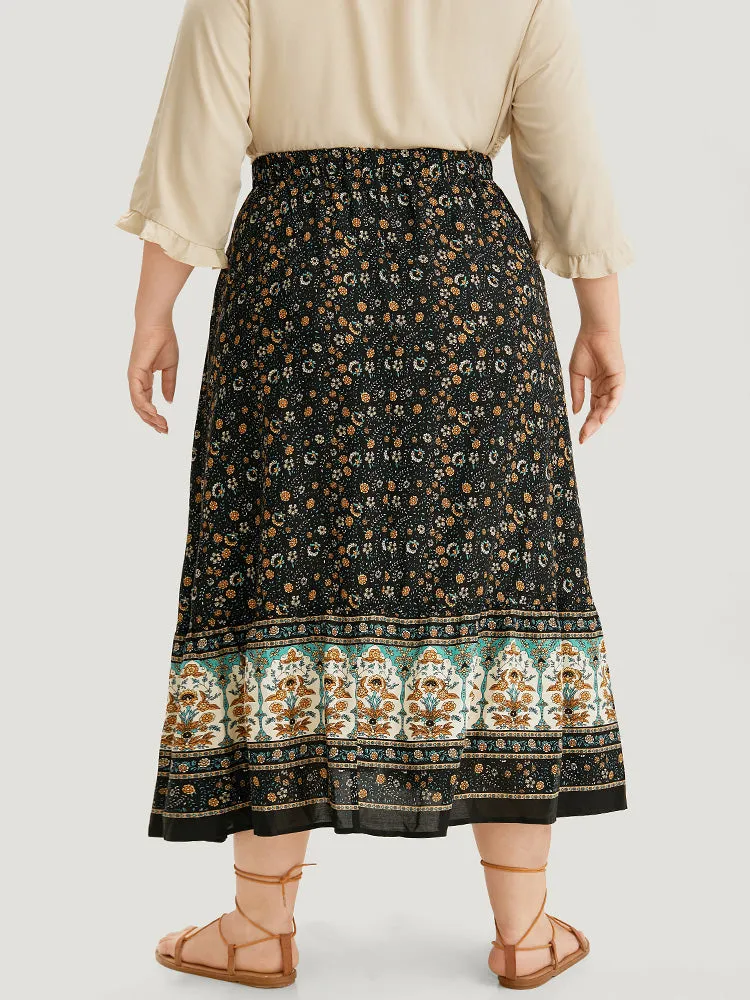 Boho Print Woven Skirt sold by Bloomchic product image thumbnail 5