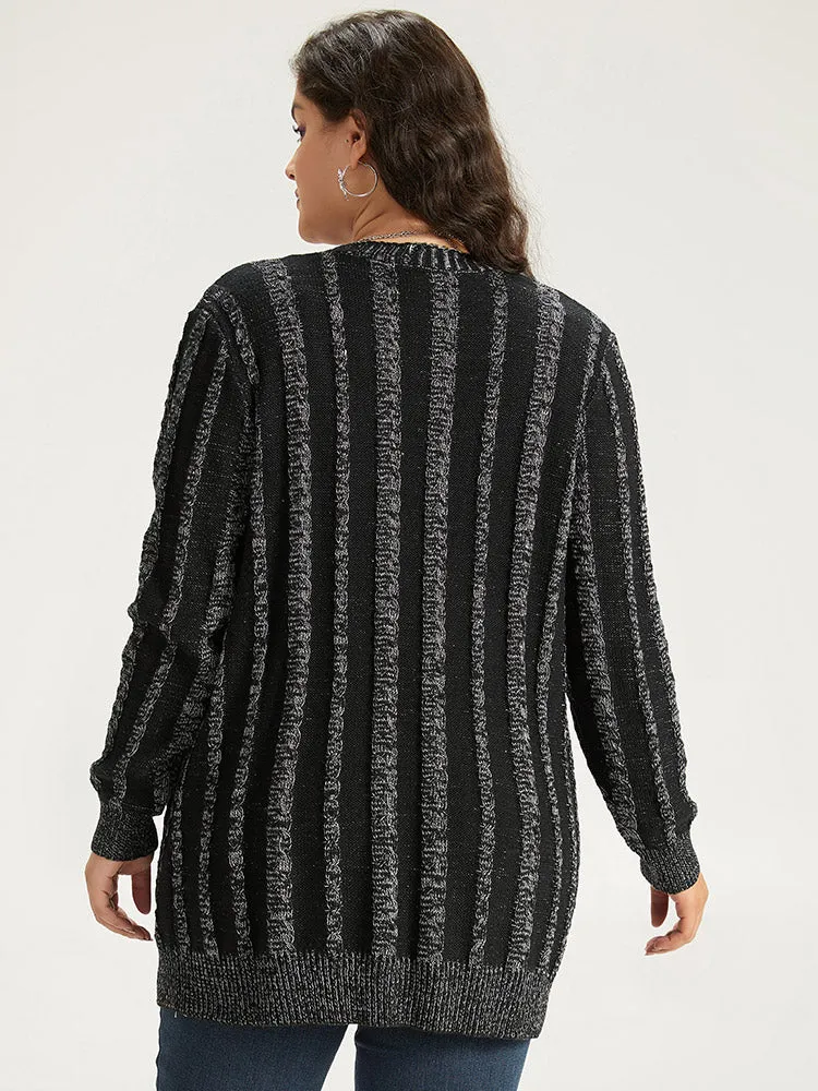 Halloween Striped Patched Pocket Button Up Cardigan sold by Bloomchic product image thumbnail 2