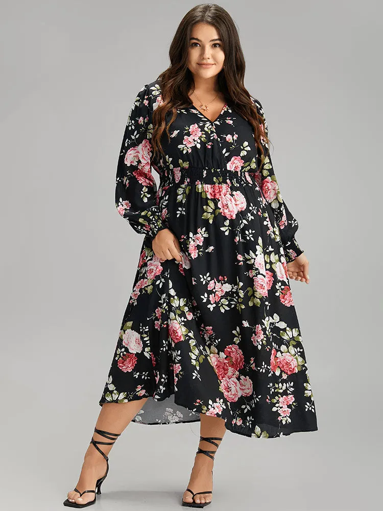 Supersoft Essentials Floral Pocket Shirred Dress sold by Bloomchic