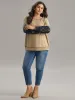 Tie Dye Contrast Lace Panel Sweatshirt sold by Bloomchic